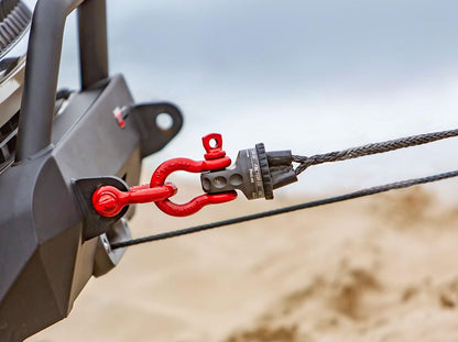 FACTOR 55 00015-07 Factor 55 00015-07 Prolink Original Shackle Mount Replaces Winch Hook with a Stronger Shackle D Ring Mount Max Load Rating 16,000 lb. Ideal for 4x4 Off Road Adventures - Orange