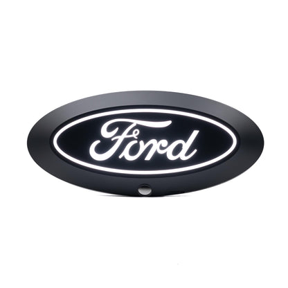 PUTCO 92804 Putco Luminix White Oval LED Emblem - Fits Ford Super Duty F250, F350, F450, F550 2023-2026 with Camera and w/o Washer