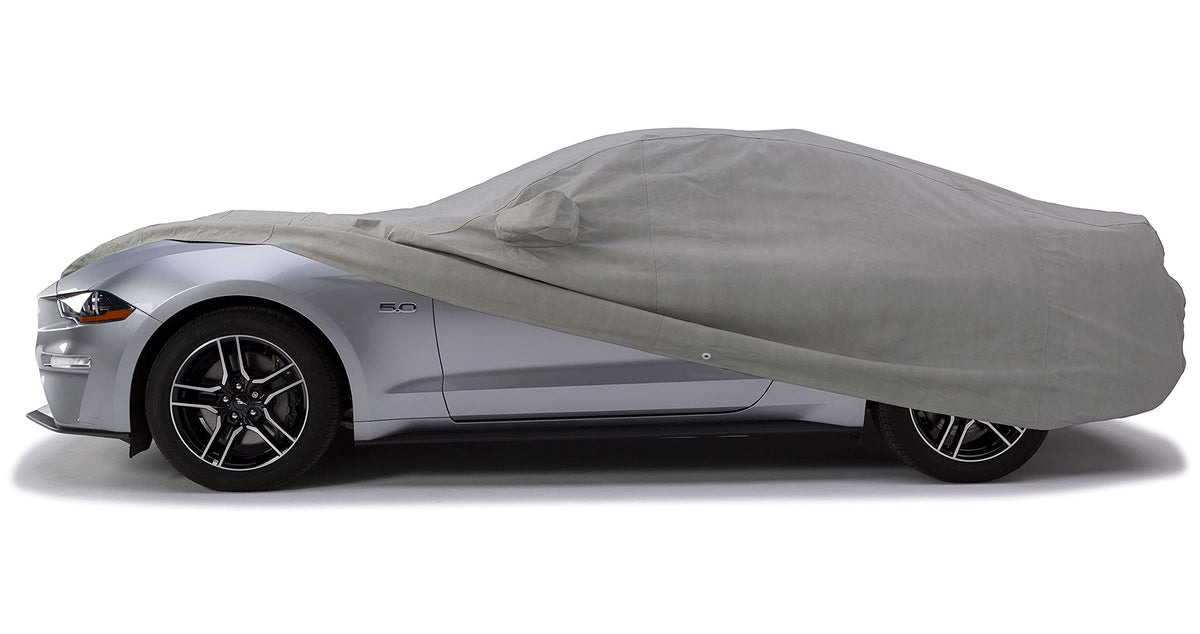 COVERCRAFT C17794MC Covercraft Custom 3-Layer Moderate Climate Car Cover | C17794MC | Compatible with: 2015-2019 Ford Mustang Coupe (Excludes Shelby GT350/GT500 Models) | Gray