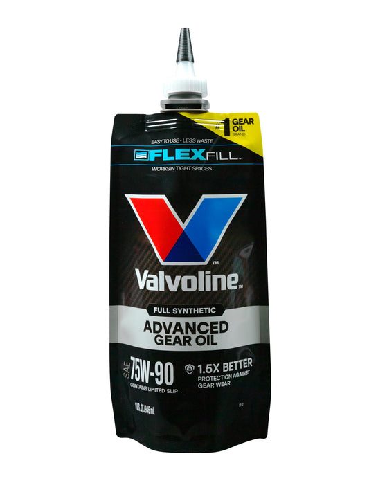 VALVOLINE 889785 Valvoline FlexFill Advanced Full Synthetic 75W-90 Gear Oil 1 Quart Pouch