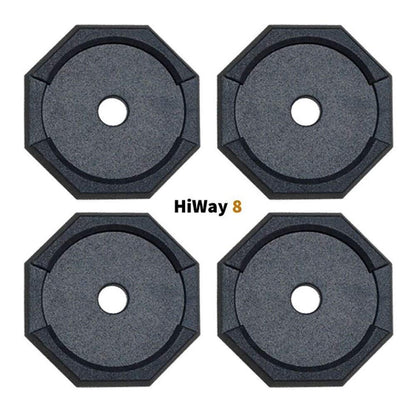 SNAPPAD HI8BSP4 SnapPad HiWay RV Leveling Pads - Permanent Jack Stabilizers for RVs - 8" and 11.5" Round Leveling Jack Pads for HWH Leveling System - Heavy Duty Replacement for Blocks - Made in The USA (4-Pack)
