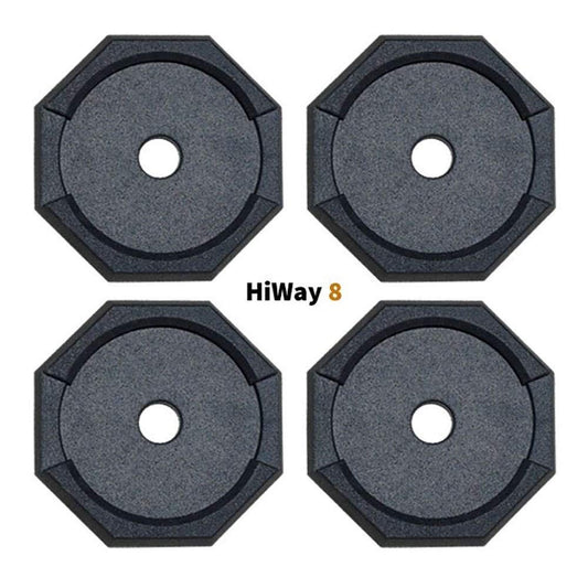 SNAPPAD HI8BSP4 SnapPad HiWay RV Leveling Pads - Permanent Jack Stabilizers for RVs - 8" and 11.5" Round Leveling Jack Pads for HWH Leveling System - Heavy Duty Replacement for Blocks - Made in The USA (4-Pack)