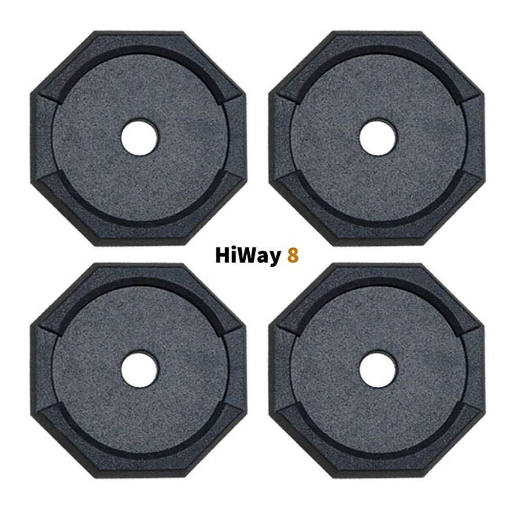 SNAPPAD HI12BSP4 SnapPad HiWay RV Leveling Pads - Permanent Jack Stabilizers for RVs - 11.5" Round Leveling Jack Pads for HWH Leveling System - Heavy Duty Replacement for Blocks - Made in The USA (Bus 4-Pack)