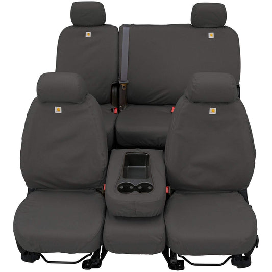 COVERCRAFT SSC1347CAGY Covercraft Carhartt SeatSaver Front Row Custom Fit Seat Cover for Select Chevrolet Colorado/GMC Canyon Models - Duck Weave (Gravel)
