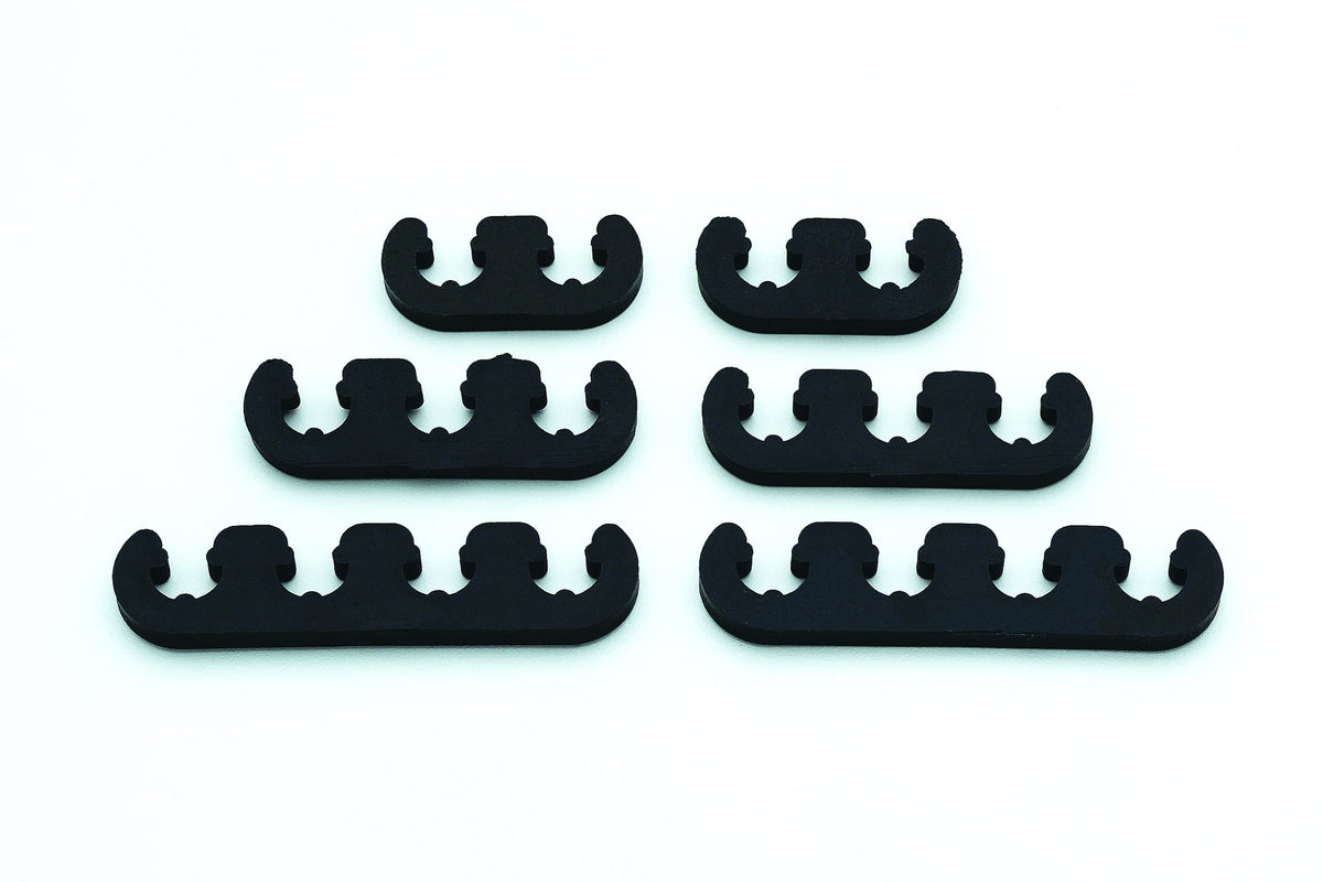 MR GASKET 9728 Mr. Gasket 9728 Wire Separators - Plastic - 7 mm / 8 mm - Black