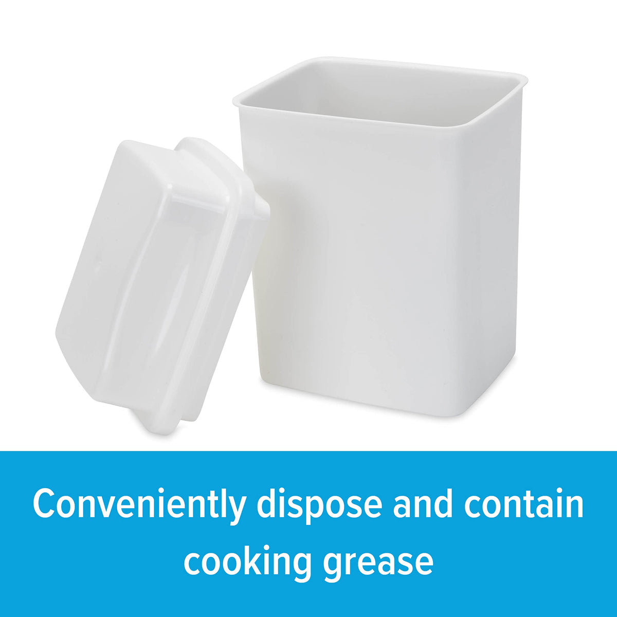 CAMCO 42281 Camco Cooking Grease Storage Bin | Help Stop RV and Marine Kitchen Drains from Getting Clogged | Foil Liners Hold Liquid Up to 200-Degrees Fahrenheit (42281)