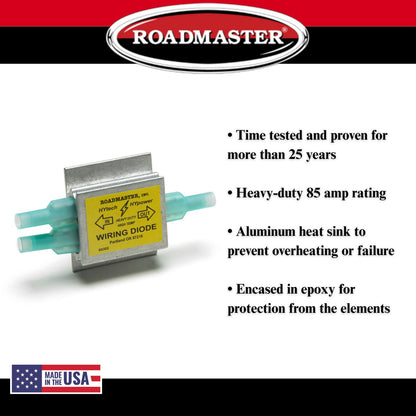 ROADMASTER 790 Roadmaster 790 Pack of 1 Hy-Power Diodes Compatible with RVs & Flat Towed Vehicles | Prevents Electrical Feedback Between Towed Vehicle & Motorhome | Ensures Safe, Reliable Light Operation