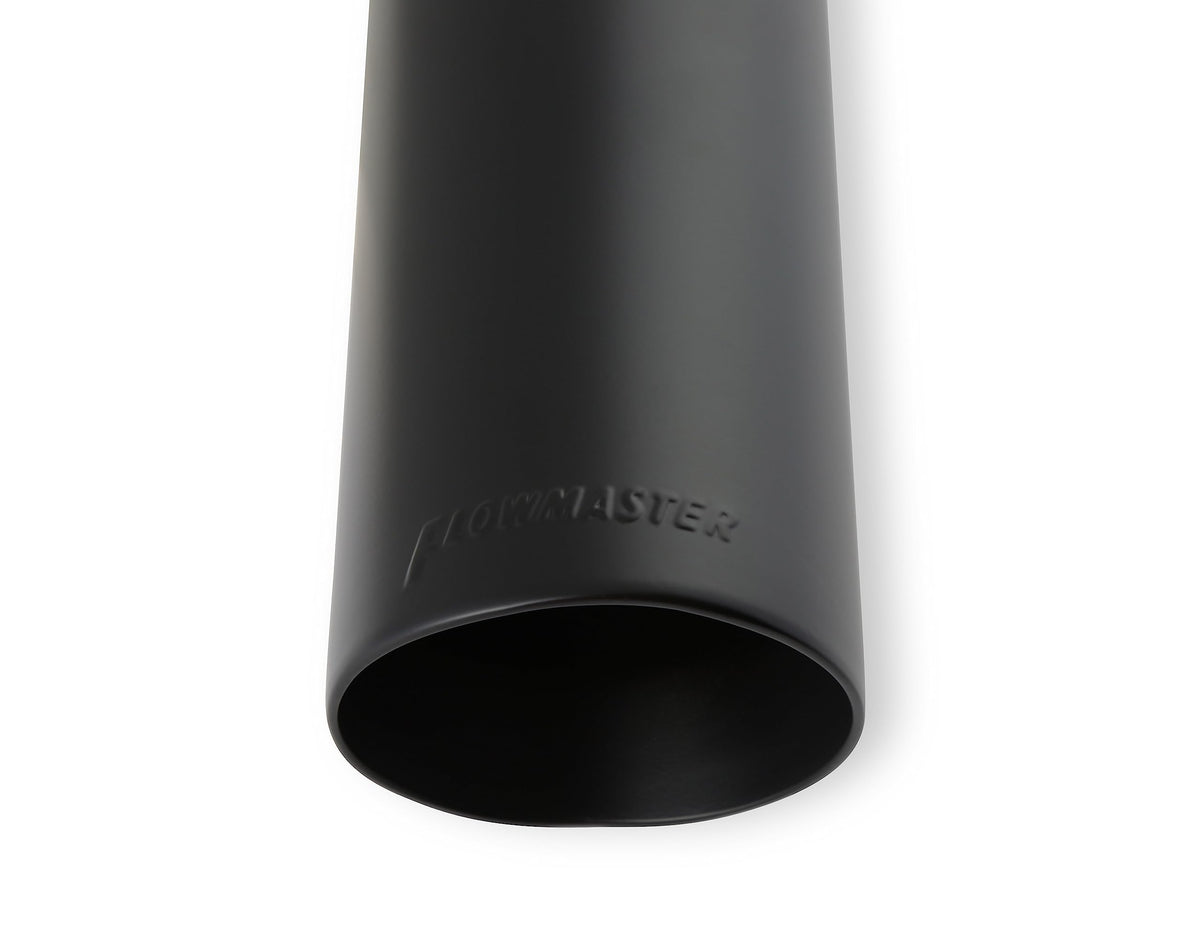 FLOWMASTER 15397B Flowmaster 15397B Exhaust Tip 3.5 Inch Angle Cut Black Ceramic Coated 304 Stainless Steel Fits 2.5 Inch Tubing 7 Inch Long - Clamp On
