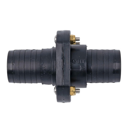 T-H MARINE ILS-1500-DP T. H. Marine T-H Marine Double Barb Inline Scupper Check Valve - Fits 1-1/2" Hose, Black