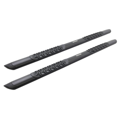 GO RHINO V3443687T Go Rhino V-Series V3 5" Side Steps & Mounting Brackets | Aluminium, Textured Black | V3443687T | Fits 2022-2024 Toyota Tundra Crew Max Pickup
