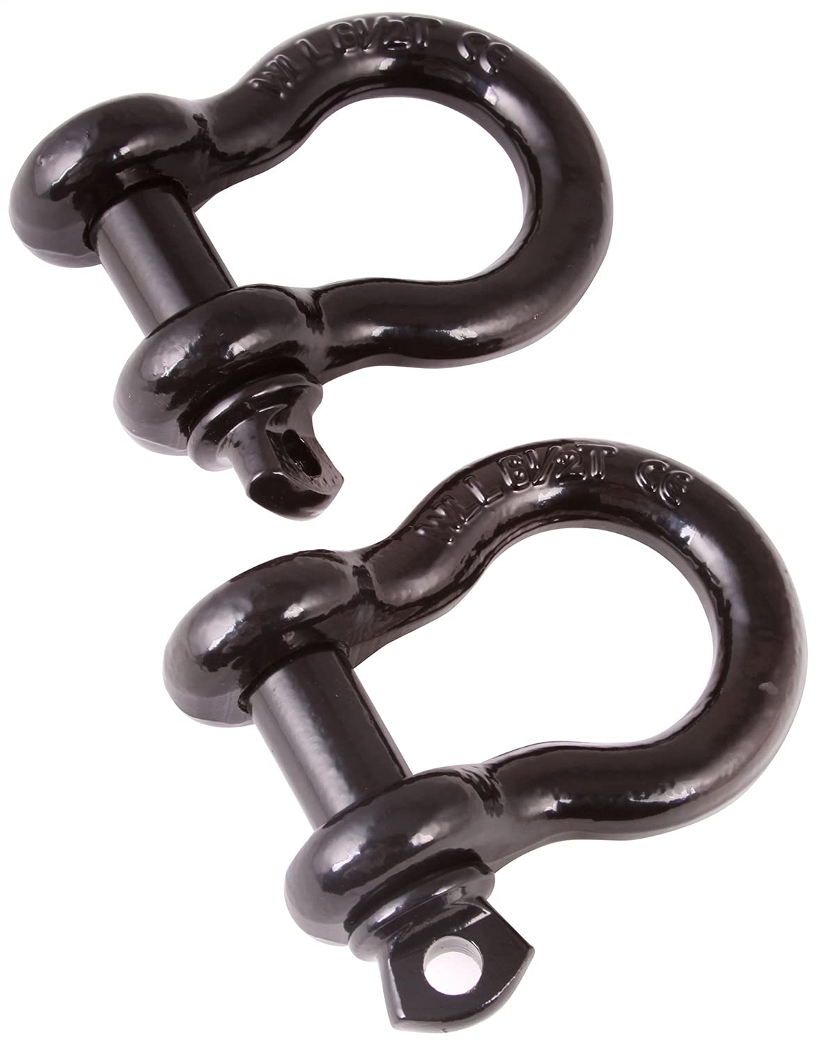 RUGGED RIDGE 11235.04 Rugged Ridge | D-Ring Shackle Kit, 3/4 inch, Black, Steel, Pair | 11235.04