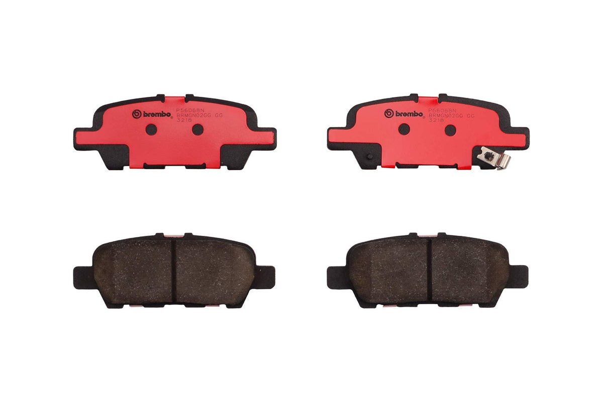 BREMBO P56068N Brembo P56068N Premium Ceramic Rear Disc Brake Pad Set INFINITI/NISSAN/SUZUKI OE# D40609N00A
