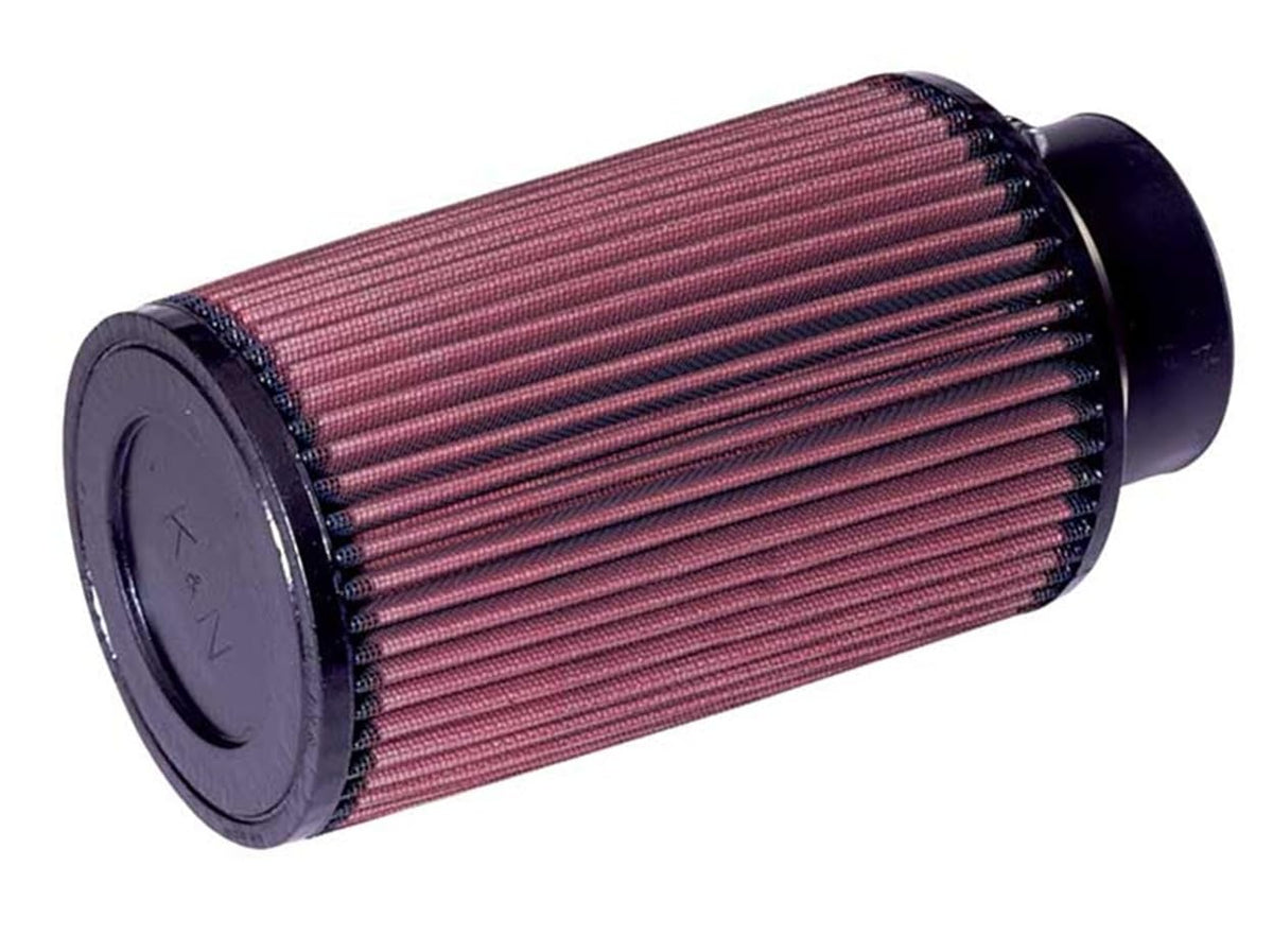 K&N FILTER RE-0910 K&N High-Flow Original Lifetime Universal Clamp-On Air Filter: High Performance, Premium, Washable: Flange Diameter: 3 In, Filter Height: 8 In, Flange Length: 1.75 In, Shape: Round Tapered, RE-0910