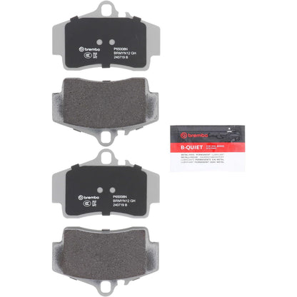 BREMBO P65008N Brembo P65008N Premium Ceramic Rear Disc Brake Pad Set PORSCHE OE# 98635293910