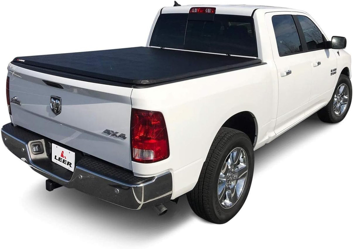 LEER 630289 LEER Latitude | Fits 2007-2021 Toyota Tundra with 5.6 FT Bed with Track | Easy Install, Soft Tri-Fold Truck Bed Tonneau Cover (with Track) - Does Not Fit Trail Edition