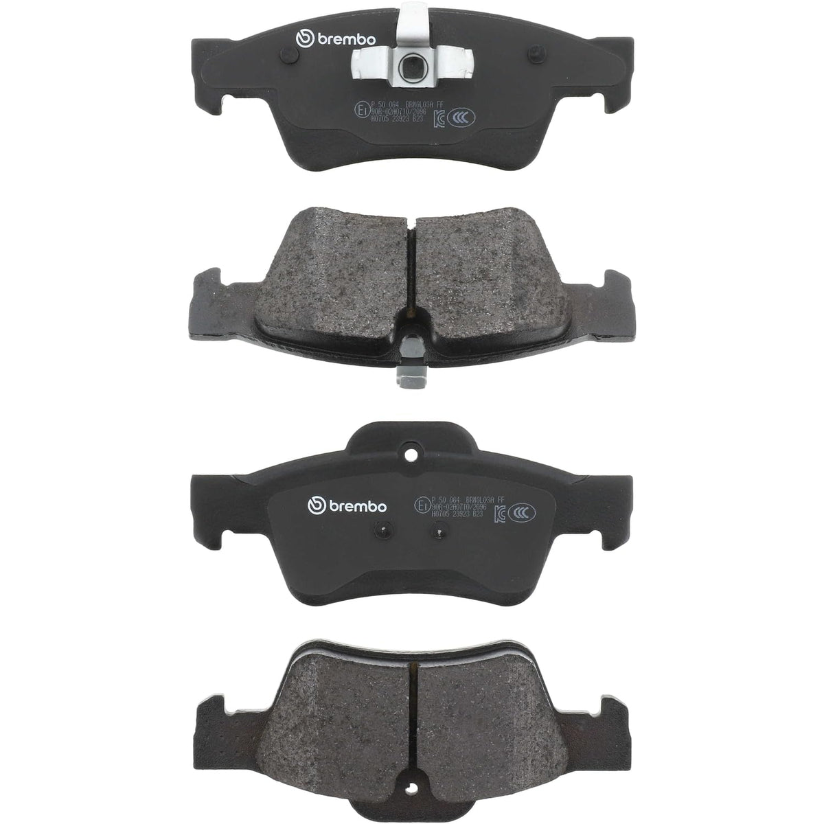 BREMBO P50064 Brembo P50064 Low-Met Rear Disc Brake Pad Set MERCEDES-BENZ OE# A0044205220