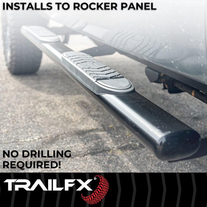 TRAILFX A7066B Trailfx Trail FX A7066B 5" Oval Bent END BAR BLK