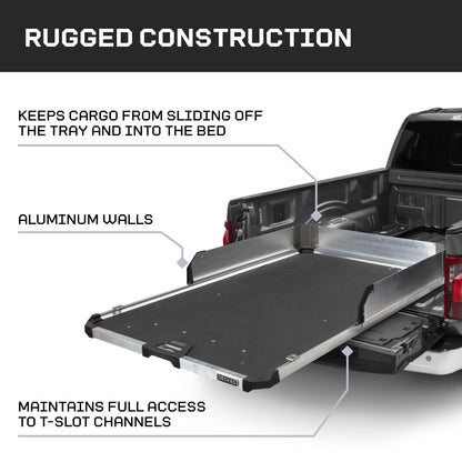 CARGOGLIDE C0030-HS41-ALM DECKED High Sides Kit for 41" CargoGlide Models – Side Rail Extension Panels for Added Cargo Containment – for Midsize Truck Only