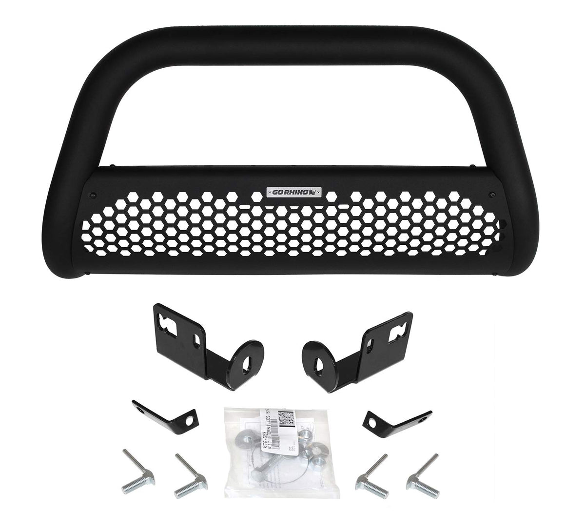 GO RHINO 55288T Go Rhino RC2 Grille Guard & Mounting Brackets Kit | Mild Steel, Textured Black | 55288T | Fits 2009-2024 Ford F-150 (Excludes Models with Front Park Assist)