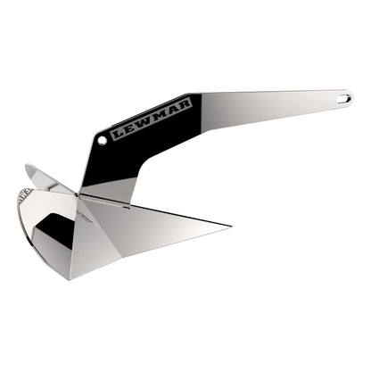 LEWMAR 0057206 Lewmar DTX Stainless Steel Anchor 14 lbs. for Boats 21'- 31', Lead ballasted tip, Integrated Eye, one-Piece Build, Non-hinged plow, self-Launching, 23-3/8" L x 10-7/16" W x 10" H - 2020202203