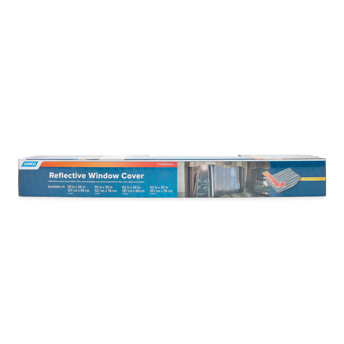CAMCO 45164 Camco 45164 62" x 30" SunShield Reflective Window Cover