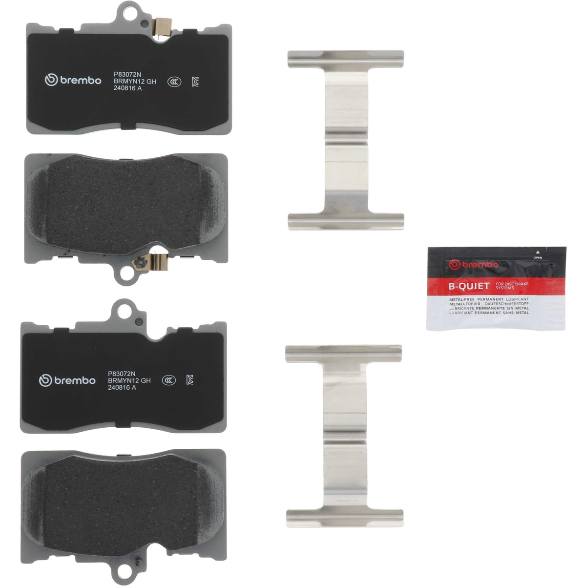 BREMBO P83072N Brembo P83072N Premium Ceramic Front Disc Brake Pad Set LEXUS/TOYOTA/TOYOTA (FAW) OE# 0446530500