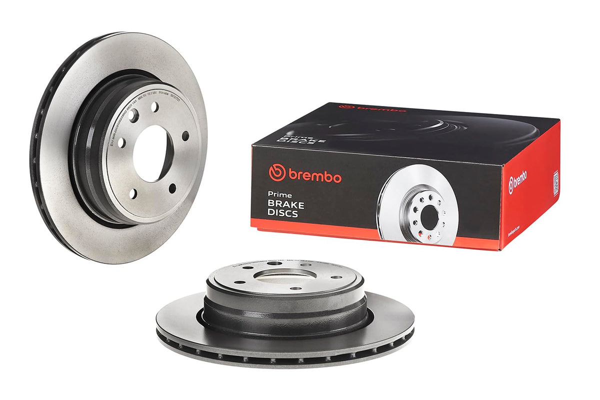 BREMBO 09721721C02 Brembo 09.7217.21 UV Coated vented Rear Brake Rotor DAIMLER/JAGUAR OE# C2C41251