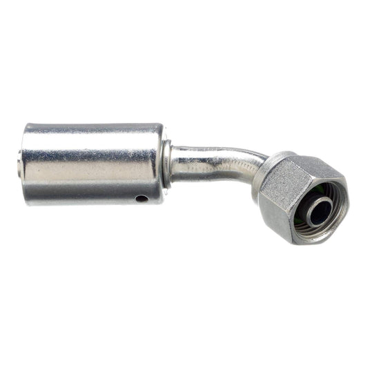 Gates G45591-1008 Female SAE Tube O Ring Nut Swivel 45 Bent Tube