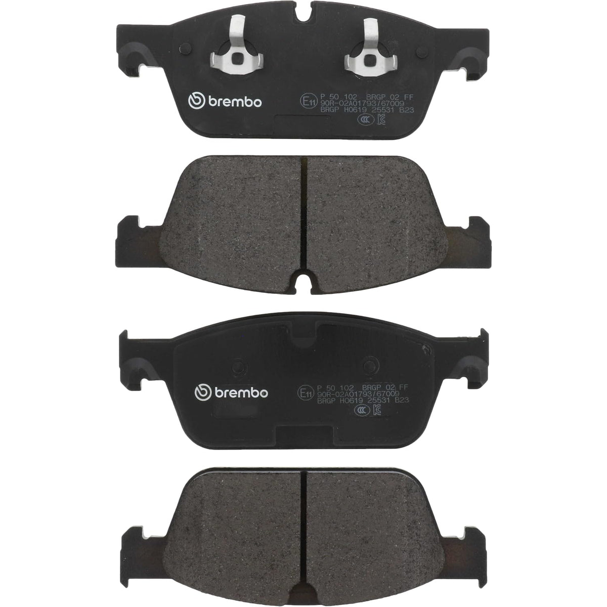 BREMBO P50102 Brembo P50102 Low-Met Front Disc Brake Pad Set MERCEDES-BENZ OE# A0074207920