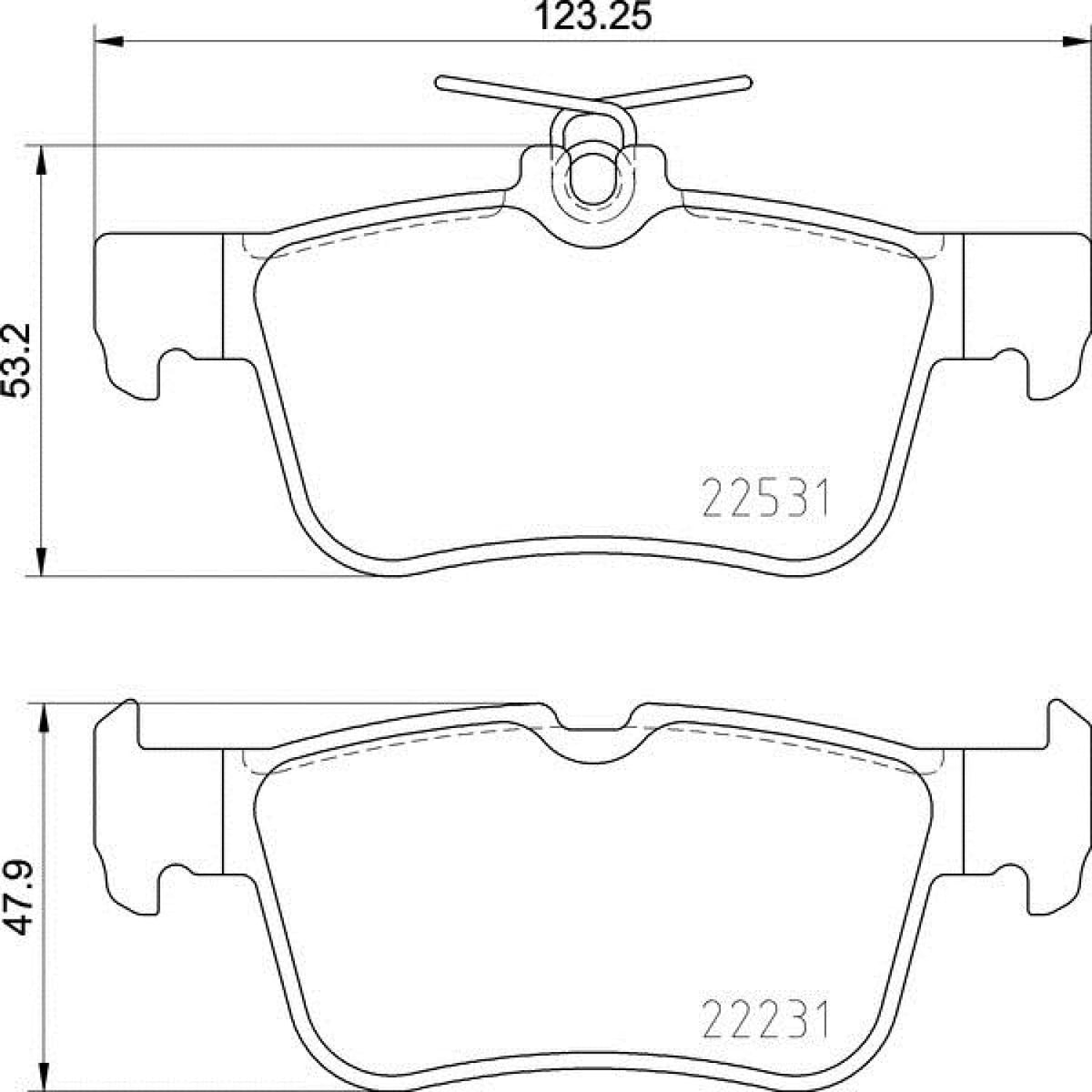 BREMBO P24175 BREMBO P24175 Brake Pad Set- disc brake