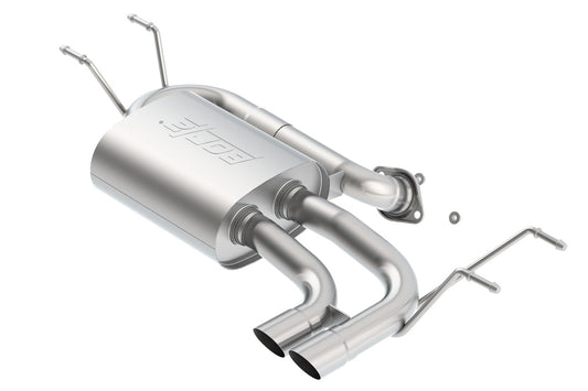 BORLA 11919 BORLA 11919 Axle-Back Performance Exhaust System for 2016-2023 MAZDA MX5 Miata 4 Cyl. T-304 Stainless Steel S-Type Sound Single Right Rear Exit Dual 2.5" Round Brushed T-304 Stainless Steel Tips