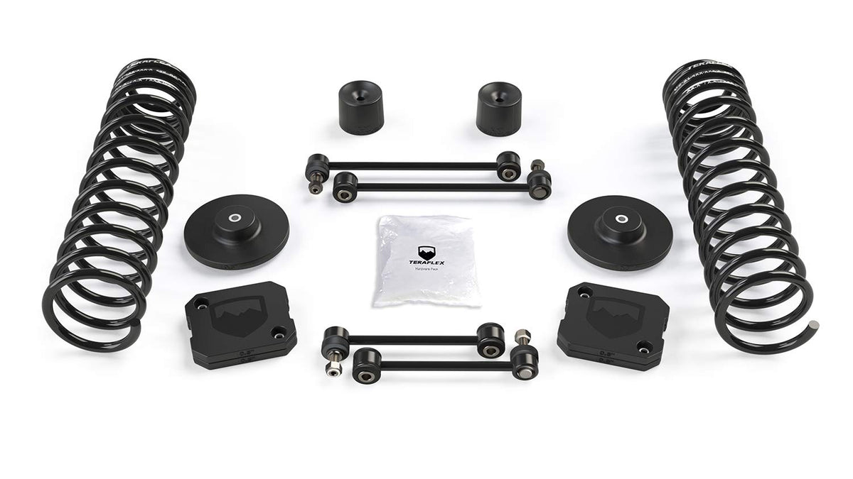 TERAFLEX 1364000 TeraFlex JT: 2.5" Coil Spring & Spacer Base Lift Kit – No Shock Absorbers