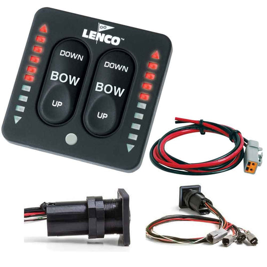 LENCO 15170-001 Lenco LED Indicator Integrated Tactile Switch Kit w/Pigtail f/Single Actuator Systems