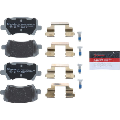 BREMBO P86021N Brembo P86021N Premium Ceramic Rear Disc Brake Pad Set LAND ROVER/VOLVO OE# LR043714