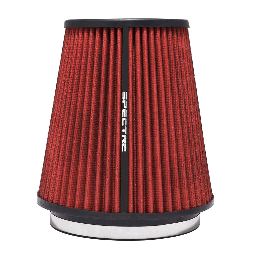 SPECTRE HPR9891 Spectre Universal Clamp-On Air Filter: High Performance, Washable Filter: Round Tapered; 6 in (152 mm) Flange ID; 8.5 in (216 mm) Height; 7.719 in (196 mm) Base; 5.125 in (130 mm) Top, SPE-HPR9891