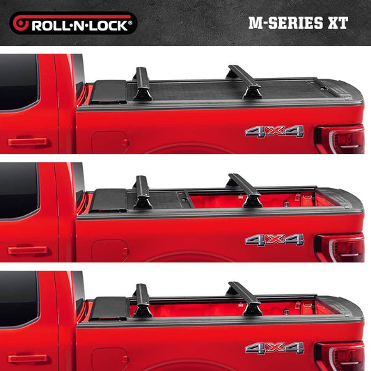 ROLL N LOCK 496M-XT RealTruck Roll-N-Lock M-Series XT Retractable Truck Bed Tonneau Cover | 496M-XT | Fits 2020 - 2025 Jeep Gladiator w/o Trail Rail System 5' 0" Bed (60")