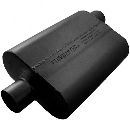 FLOWMASTER 42542 Flowmaster 40 Series Chambered Muffler – 2.50" Center In / 2.50" Offset Out
