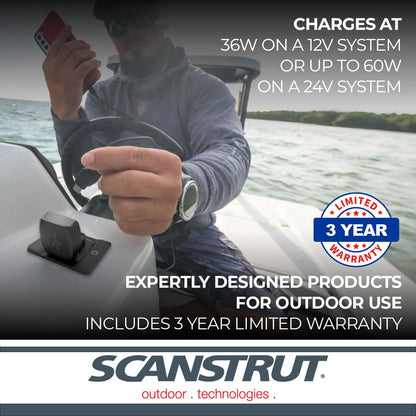 SCANSTRUT SC-USB-F2 Scanstrut SC-USB-F2 FLIP PRO FAST CHARGE DUAL USB SOCKE