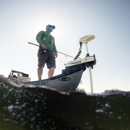 MINN KOTA 1363575 Minn Kota Riptide PowerDrive Bow-Mount Electric Trolling Motor with Mircro Remote – 55 Lb. Thrust, 54 In. Shaft, Saltwater
