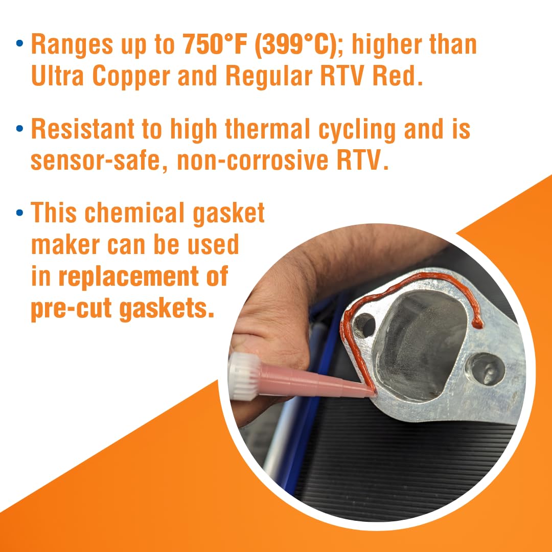 PERMATEX 27238 Permatex Optimum Red High Temperature Gasket Maker 13 oz