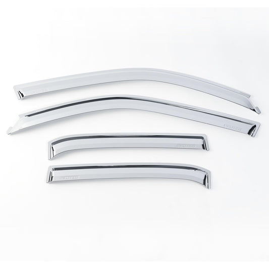 PUTCO 480242 Putco Element Chrome Window Deflectors Fits Chevy Silverado/GMC Sierra 1500 19-26, 2500/3500 20-27 - Set of 4 - in Channel Install