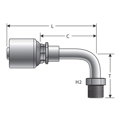 Gates G25504-0405 HYDRAULIC COUPLING-MEGACRIMP