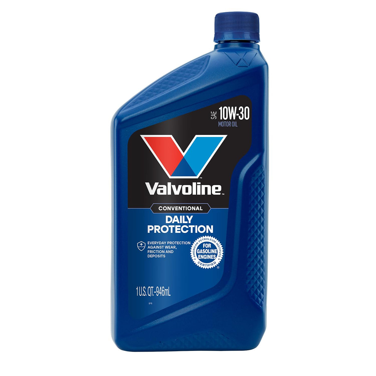 VALVOLINE 797578 Valvoline Daily Protection SAE 10W-30 Conventional Motor Oil 1 QT, Case of 6