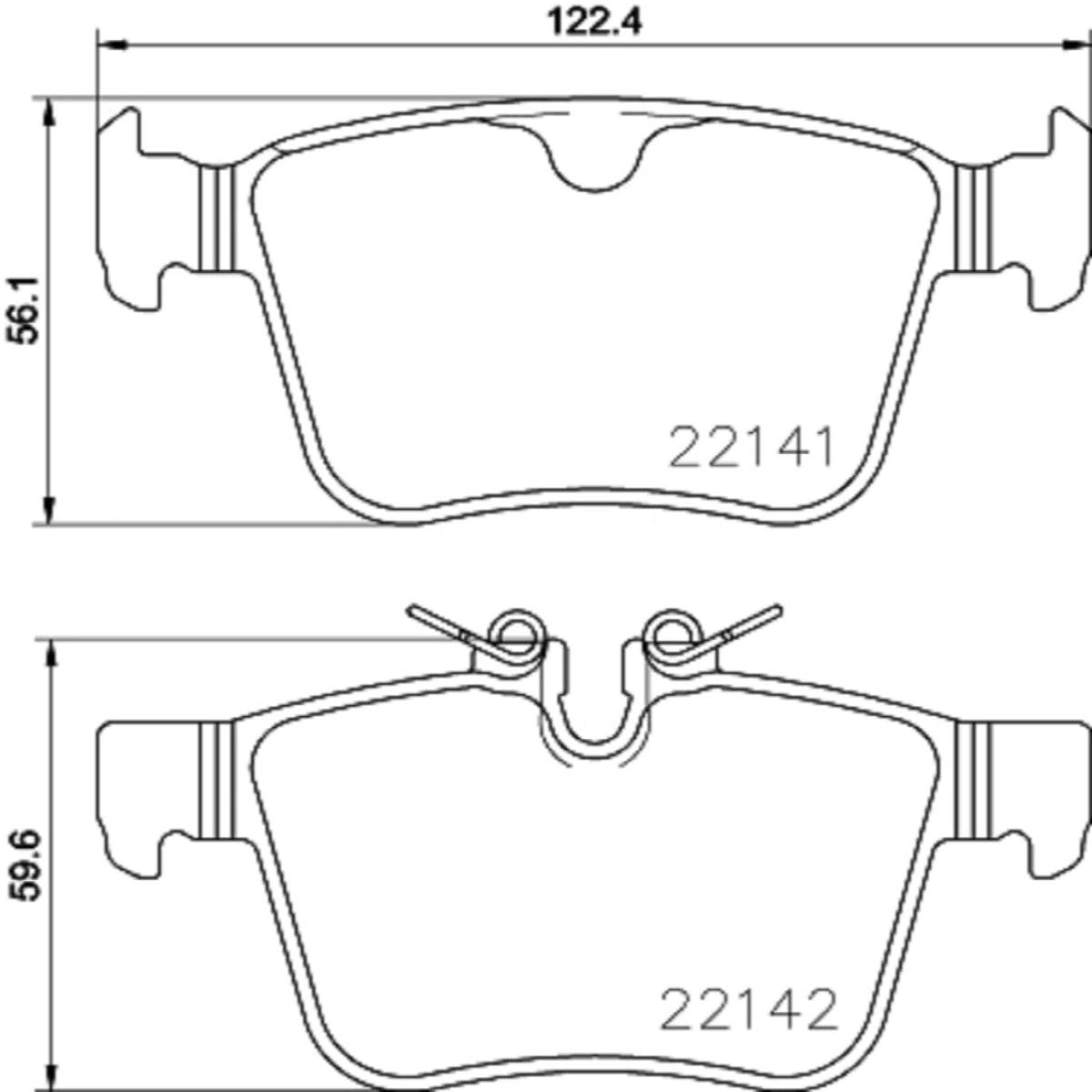 BREMBO P86029 Brembo P86029 Low-Met Alloy Steel Rear Disc Brake Pad Set LAND ROVER OE# 31471265