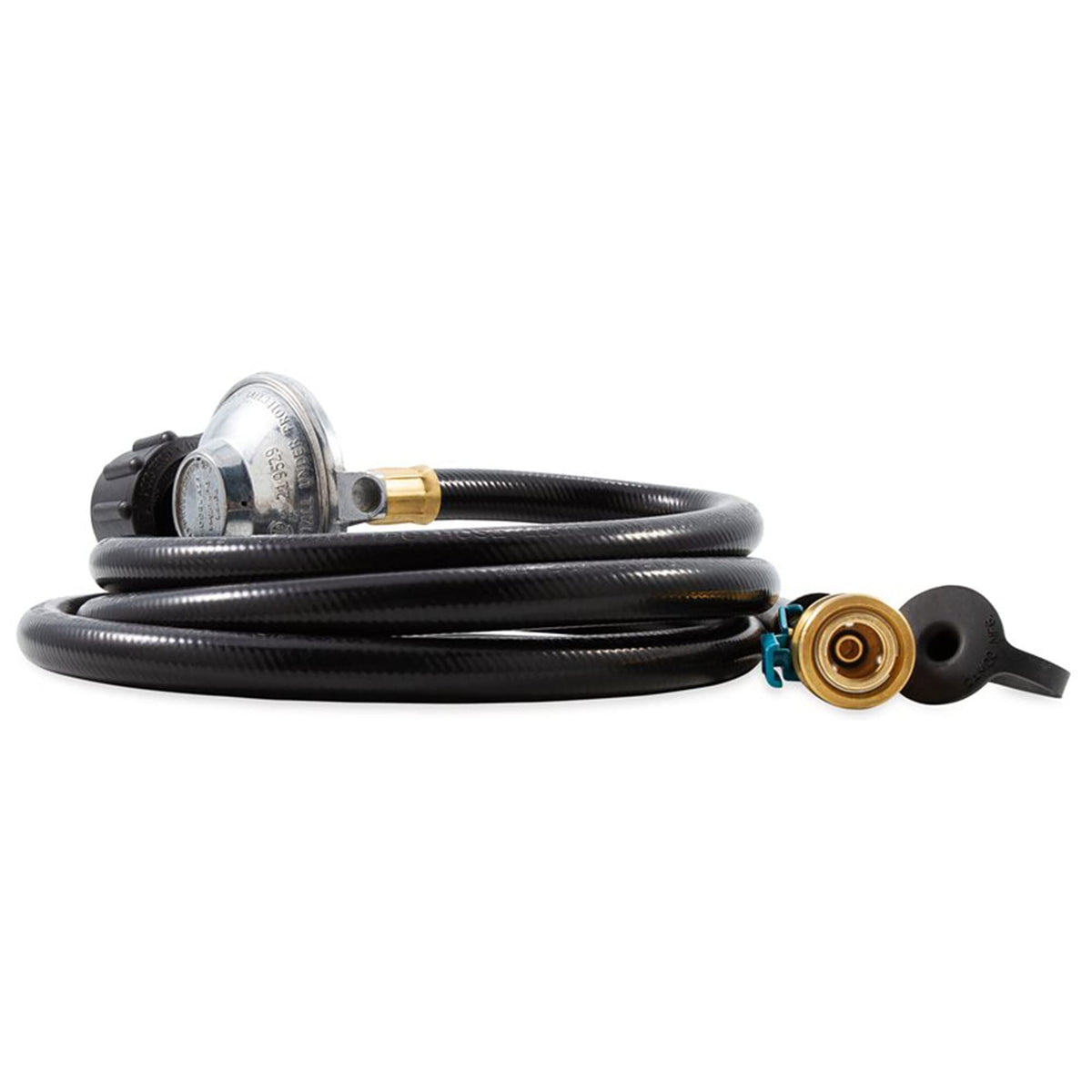 CAMCO 57629 Camco Regulator with 6 Foot Propane Hose and Female Quick Connect Acme Nut for Low Pressure Gas Appliances, Black (Gas Bottle Sold Separately)