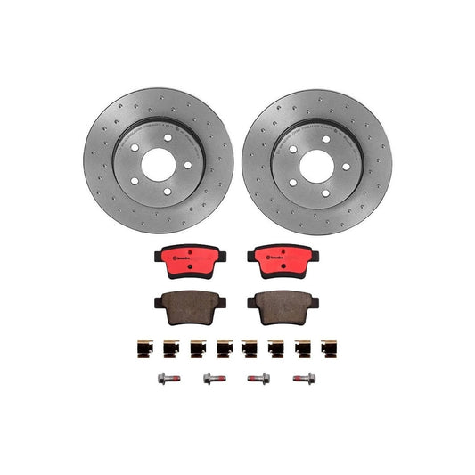 BREMBO KTX0096 Brembo KT Series Premium Brake Kit (KTX0096) for Audi A4 2002-2002 | High-Performance Brake Pads & Rotors | Direct OE Replacement
