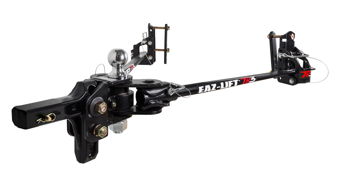 CAMCO 48901 Camco Eaz-Lift TR3 600lb Weight Distribution Hitch Kit - Features 800lb Max Tongue Weight Rating, Pre-Installed 2-5/16-inch Hitch Ball, and Adjustable Sway Control - (48901)
