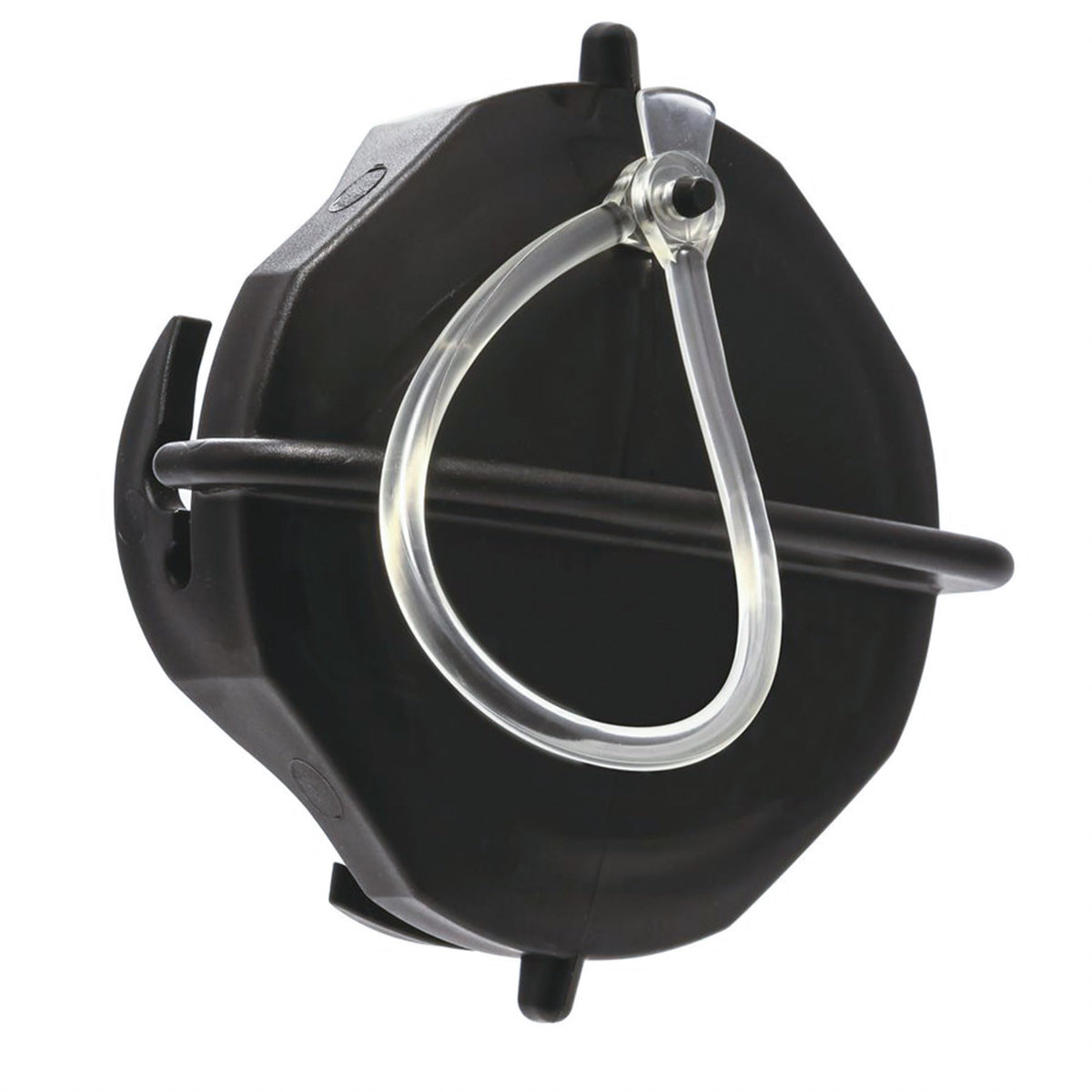 CAMCO 39452 Camco 39452 Heavy Duty Plastic Twist On RV Sewer Hose Replacement Storage Cap with Bayonets for Outdoor Recreational Vehicles, Black