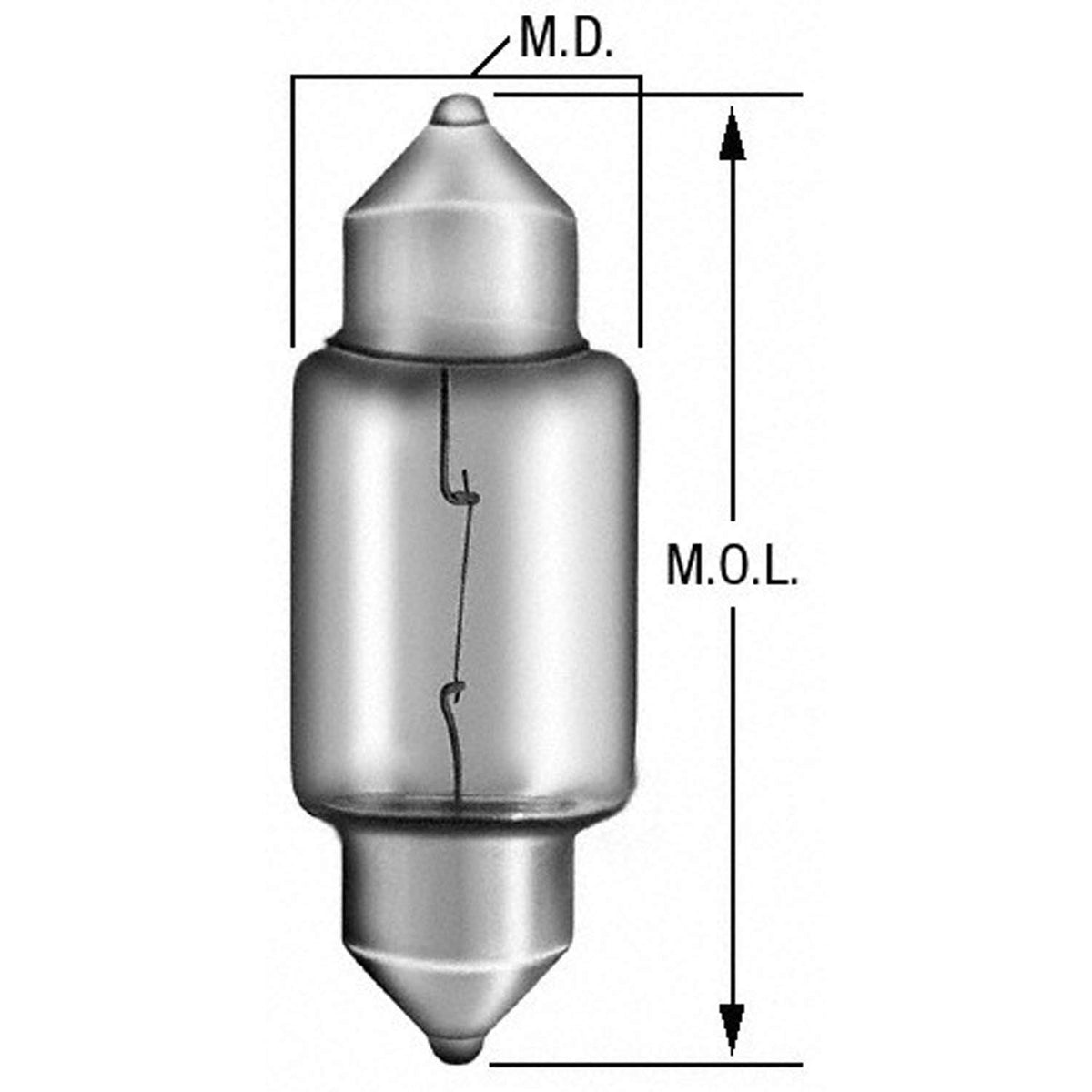 WAGNER 11005 Wagner License Plate Bulb - 11005 (Fits Ram Promaster 3500, 3.6L 2017 To 2023)