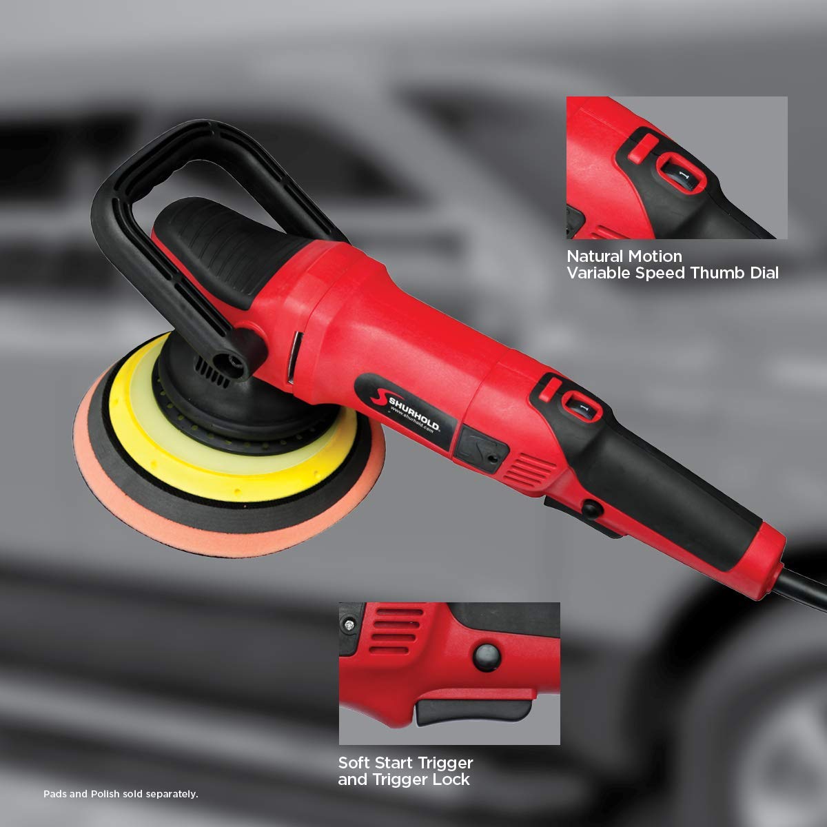 Shurhold 3500 Shurhold 3500 Dual Action Polisher Pro Buffing Tool for Boat, RV & Auto Detailing, Variable Speed, Ergonomic Grip